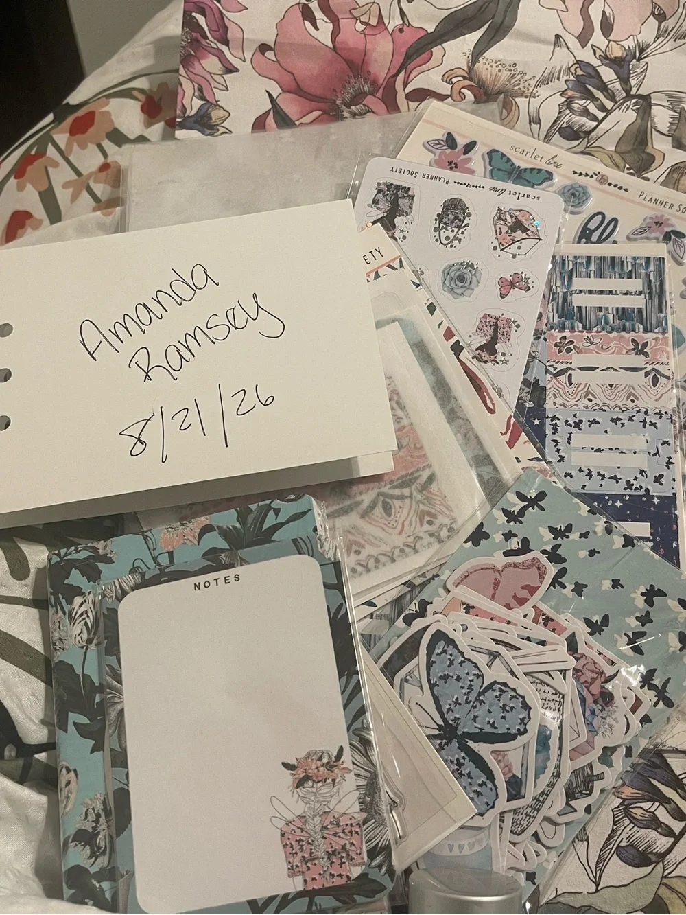 Scarlet Lime Planner Society Stationery and Planner Kit Bundle